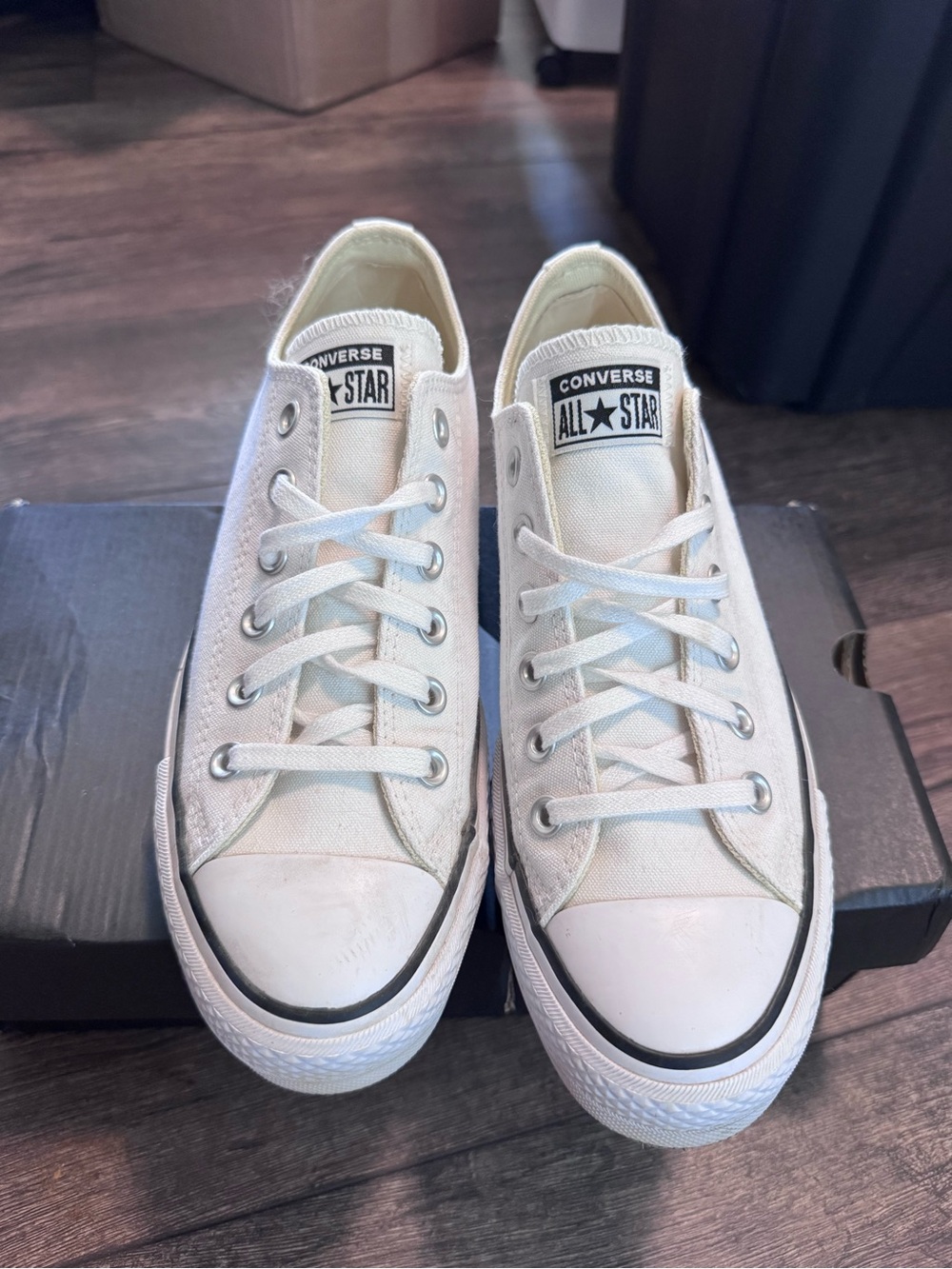 Converse White Low Top Sneakers
